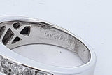 0.8cttw Diamond Ring In 14k White Gold 10.2 Grams Size 6 Eb0926exzde
