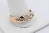 0.28cttw Diamond 10k Yellow Gold Ring 4.2 Grams Size 11.5 Eb0626orxsa