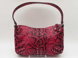 Michael Kors Astor Studded Snake Embossed Leather Shoulder Bag Sd0826rzdu