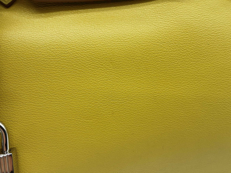 Hermes Birkin 30 Lime Yellow Swift Palladium Hardware Handbag Do1124loxzxde