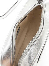 Gucci Blondie Camera Bag In Diagonal-stitched Metallic Silver Calfskin Fw0126wcr