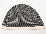 Fendi Mini Ff Logo White Black Thin Beanie Size Tu Do0325lrxde