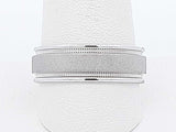 10k White Gold 4.9 Grams Plain Wedding Band Size 10 Aa0926oorsa