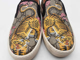 Gucci Gg Supreme Canvas Bengal Tiger Print Slip On Sneakers Size 38 Eb0426oxzsa