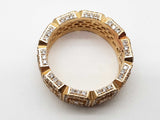 3.90 Cttw Natural Diamonds 14k Yg 12.3g Eternity Ring Size 12.75 Do0726lwxzde
