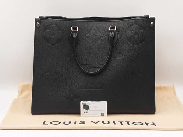 Louis Vuitton Onthego In Monogram Empreinte Giant Black Leather Fw0825lrxzdu