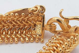 22k Yellow Gold Woven Floral Design Bracelet 30 Grams 6 Inch Eb0726wwxzsa