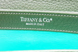 Tiffany & Co. Green Leather Turnlock Wallet With Chain Eb0626lrxde