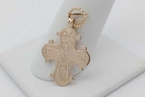 14k Yellow Gold Cross Pendant 3.4 Grams Eb0926owxsa