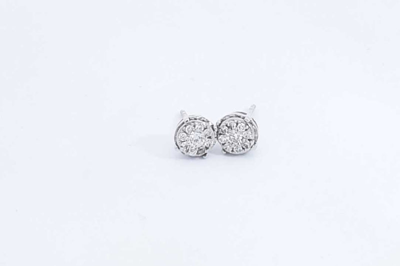 Approx. 0.32ctw Lab Grown Diamond Stud Earrings Sterling Silver 1.6g Eb1124ridu