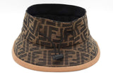 Fendi Zucca Ff Logo Jacquard Canvas Sun Visor Hat Eb0526lrxde