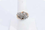 Approx. 0.56ctw Diamond Ring In 10k Yellow Gold 5.02 Grams Size 7.5 Eb0724oxzsa