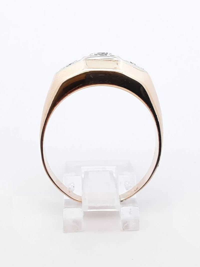 1.0 Cttw Diamond & 14k Yellow Gold Ring 9.3 Grams Size 12.5 Fw0325loxzsa