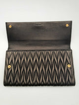 Miu Miu Black Leather Clutch Wallet Do0125loxde