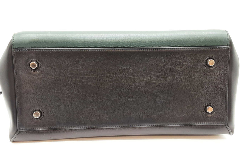 Celine Black & Green Leather Edge Shoulder Bag Eb1125wxzde