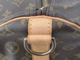 Louis Vuitton Brown Monogram Keepall Bandouliere 55 Duffle Bag Vc0826llopmia
