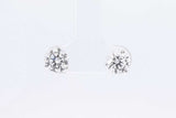 2.00ctw Lab Grown Diamond Stud Earrings In 14k White Gold 1.1 Grams Eb0225wordu