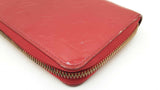 Louis Vuitton Zippy Wallet In Pomme D'amour Monogram Vernis Leather Fw0925lrxdu