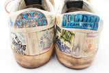 Golden Goose Superstar In Graffiti-printed White Leather Size It 42 Fw0925lrzdu