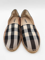 Burberry Check Canvas Espadrilles Size 44 Eb0626lrxde