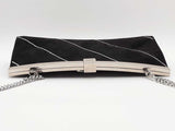 Christian Louboutin Palmette Clutch Bag In Black Suede Aa0526ozxsa