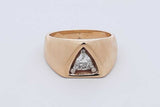 1.0ctw Trillion Cut Diamond Ring 14k Yellow Gold 18.5g Size 11.25 Eb0426wxxzdu