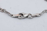 14k White Gold Mariner Link Chain Necklace 2.4 Grams 18.5 Inch Eb0826lorsa