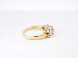 2.0 Cttw Diamond & 14k Yellow Gold Three-stone Engagement Ring 5.6 Grams Size 7.25 Fw0726wozxdu
