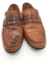 Harrys Of London Basel Alligator Penny Loafers Size 41 Eb0925lorde