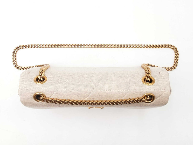 Yves Saint Laurent Jamie Chain Shoulder Bag In Quilted Jersey Fw0625exzdu