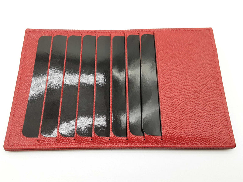 Chanel Red Quilted Cavier Leather Wallet Do0325erxde