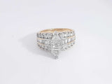1.59 Cttw Diamond 14k Yellow Gold Ring 6.4 Grams Size 6.5 Aa0625erzsa