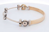 14k White & Yellow Gold Hinged Bangle Bracelet 20.3 Grams Eb0726loxzdu