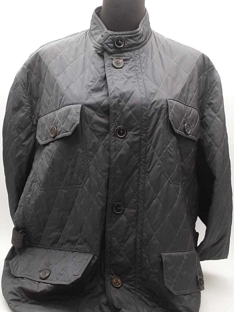 Hermes Quilted Jacket Gray Aa0525lpxzsa
