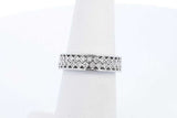14k White Gold Stacking Diamond Rings 4.5 Grams Size 5.5 Eb0526wrxde