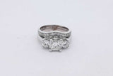 1.55cttw Diamond 14k White Gold Ring 7.7 Grams Size 6 Eb0626oxxzsa