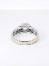 1.45 Cttw Diamond & 14k White Gold Engagement Ring 4.1 Grams Size 6.75 Fw0125ezxdu