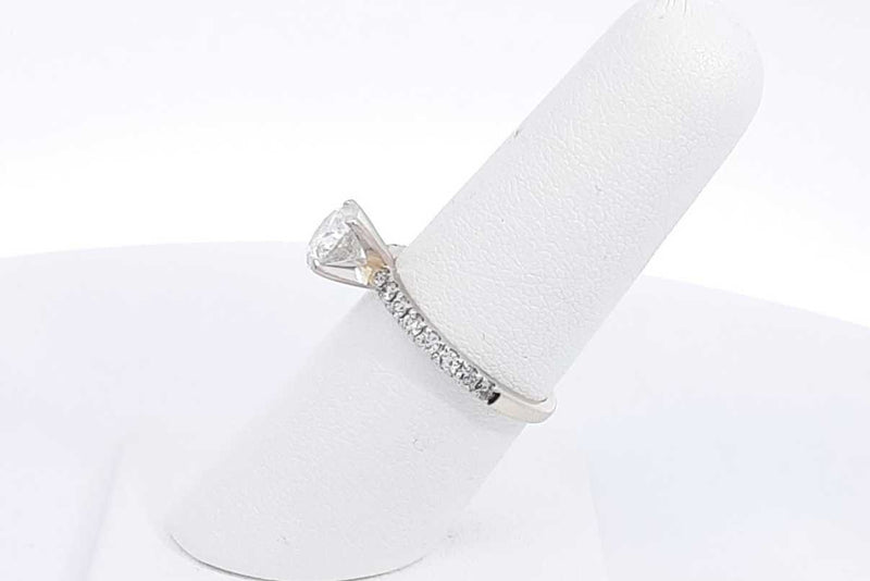 1.18ctw Diamond Ring In 14k White Gold 2.4 Grams Size 6.5 Eb0225lcxzsa