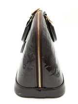 Louis Vuitton Alma Pm In Amarante Monogram-embossed Vernis Leather Fw0226rxzdu