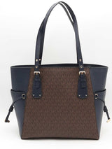 Michael Kors Canvas Signature Tote Brown Aa0526orsa