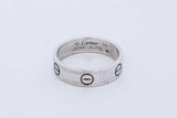 Cartier 18k White Gold Love Ring 6.9 Grams Size 59 Eb0726rixde