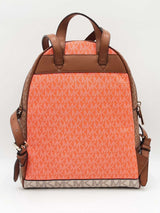 Michael Kors Rhea Small Zip Backpack In Signature Logo Coated Canvas Fw0326czsa