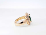 James Avery Heirloom Emerald & Diamond Ring In 18k Yellow Gold 9.5 Grams Size 6.25 Fw0726czxdu