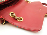 Gucci Marmont Medium Shoulder Bag In Red Silk Jacquard Fw0826crzdu