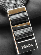 Prada Re-nylon & Saffiano Leather Backpack In Black Fw0226exzdu