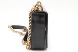 Prada Polished Black Leather Shoulder Bag Eb0726ixzdu