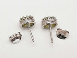 Peridot 0.925 Sterling Silver 4.5g Necklace Stud Earrings Ensemble Do0925lide