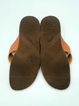 Hermès Thong Sandals In Orange Calfskin Leather Size Eu 45 Us 12 Fw0425pxzdu