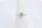 Approx. 1.05ctw Lab Grown Diamond Ring In 14k White Gold 2.5g Size 6 Eb1124possa