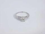 0.48 Cttw Diamond 14k White Gold Ring 2.2 Grams Size 6.5 Aa0825lzxsa